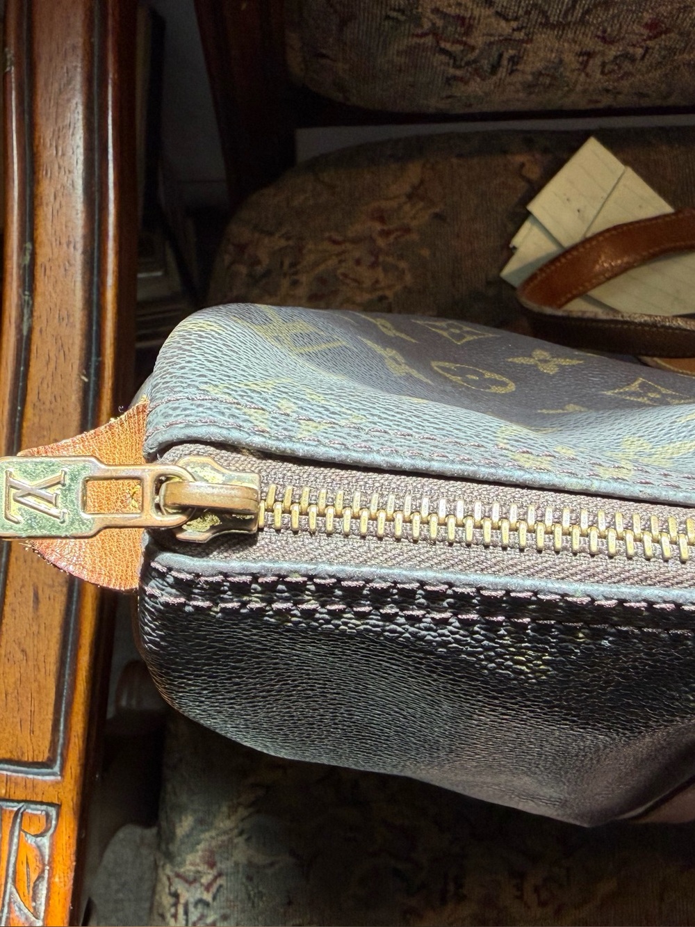 Authentic Louis Vuitton Monogram Sac Souple Shoulder Bag As-Is Needs Repair. - Picture 12 of 16